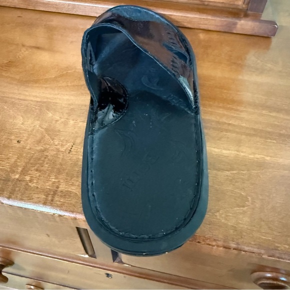 Born Black patent leather Slide Sandals - Picture 5 of 9